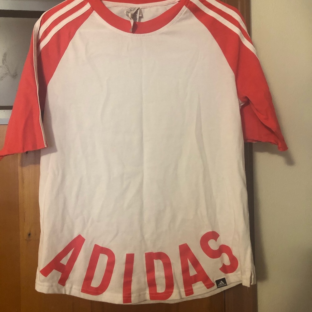 Adidas shirt with 3 stripes